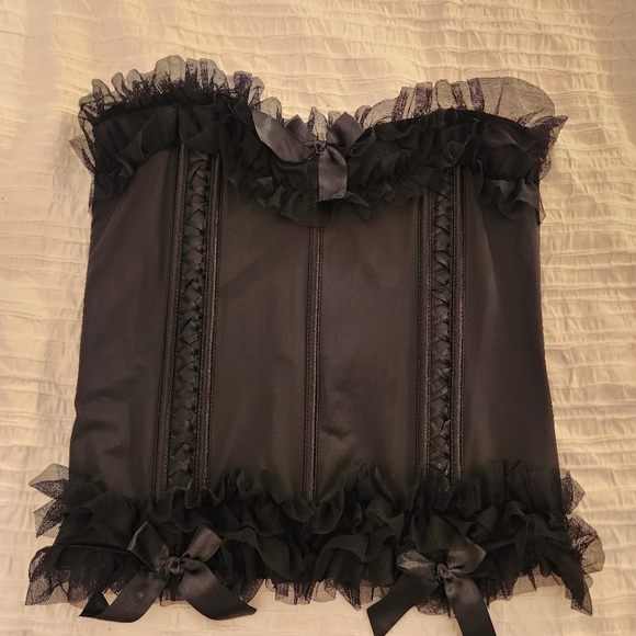 Seven until midnight plus size stretchy sexy corset lingerie top 1x / 2x - Picture 7 of 11